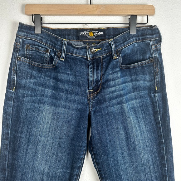Lucky Brand Sweet N Crop Jeans Dark Wash Denim Womens Size 6/28 - Picture 3 of 12
